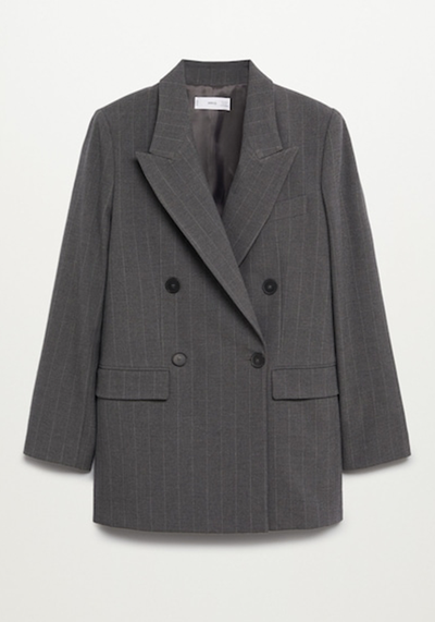 Pinstripe Suit Blazer  from Mango