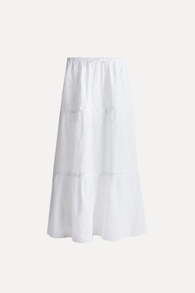 Broderie Anglaise Skirt  from H&M