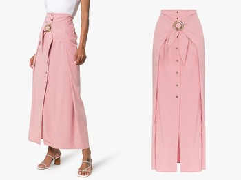 Button-Down Maxi Skirt from Nanushka