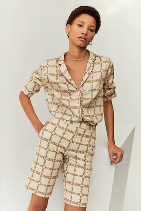 Chain Print Bermuda from Mango