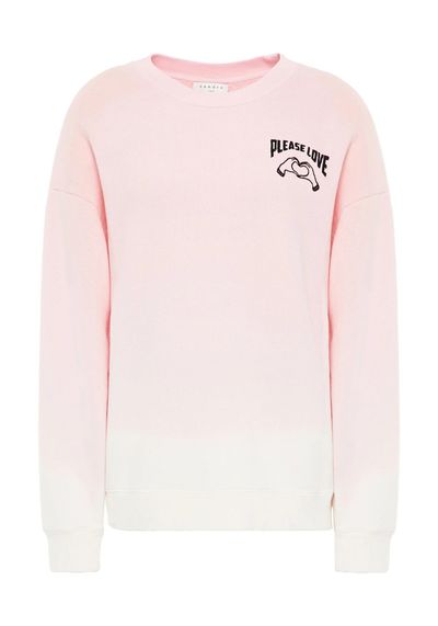Embroidered Dégradé French Cotton-Terry Sweatshirt from Sandro