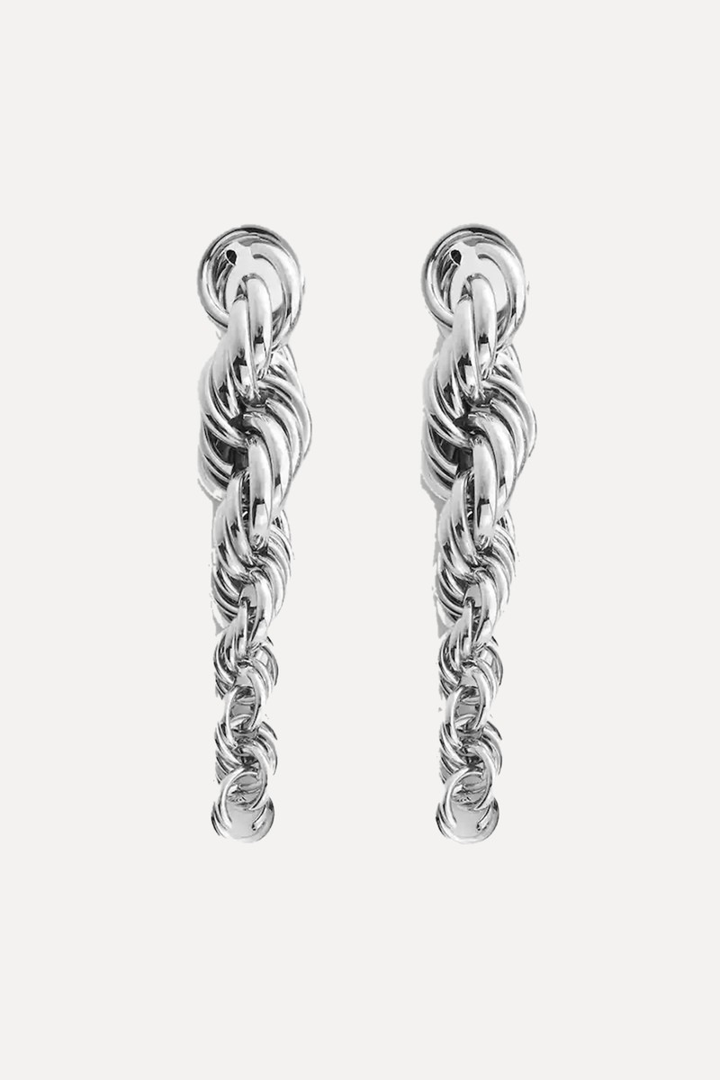 Braided Long Earrings from Mango