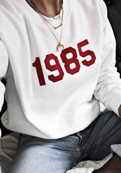 Personalised 'Year' Unisex Sweatshirt from Rock On Ruby 