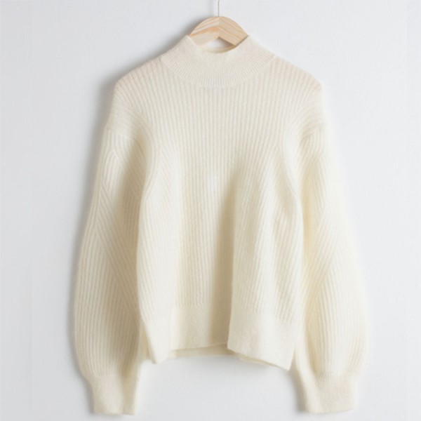 Wool Blend Cable Knit Sweater from & Other Stories