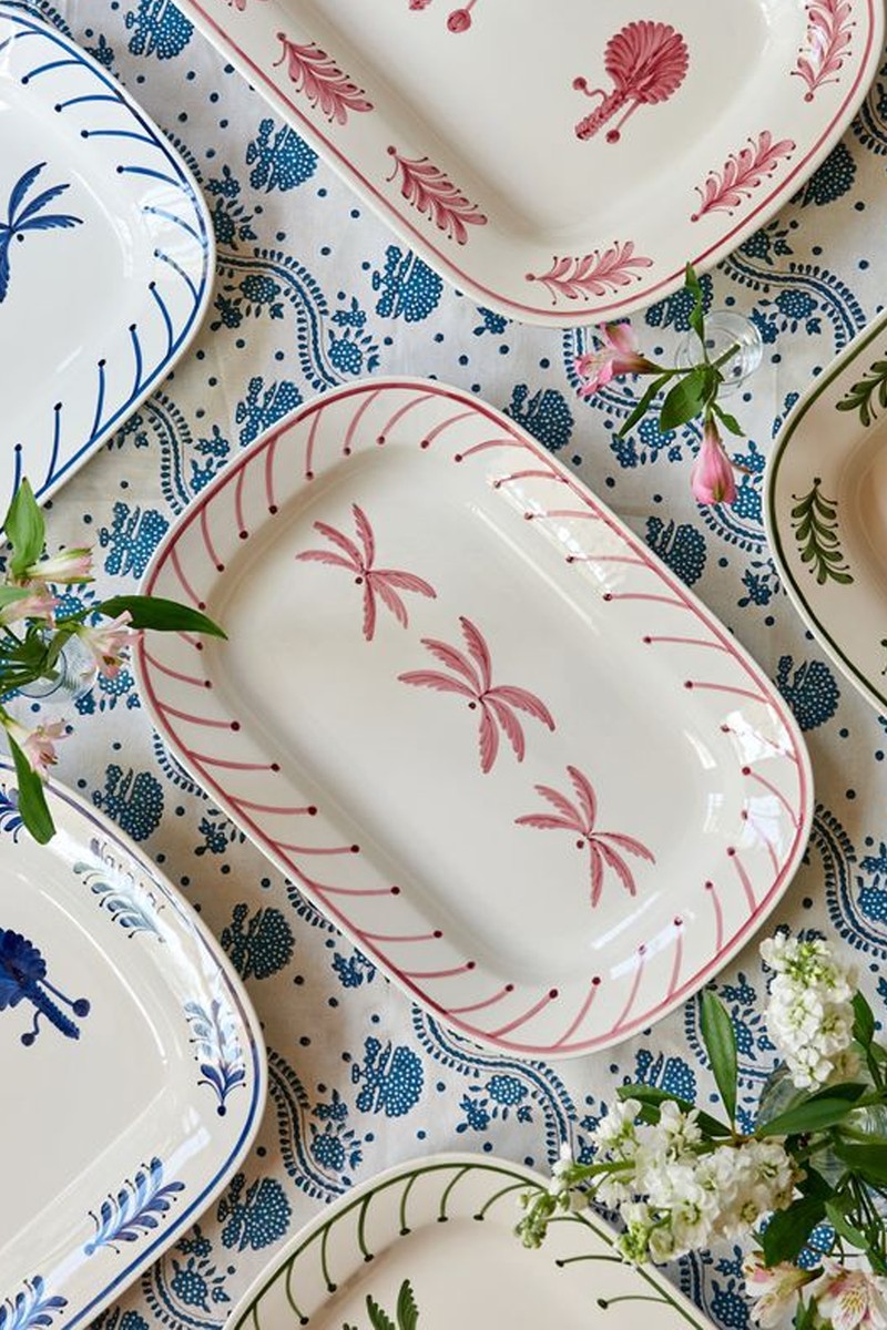 Ceramic Palm Tree Serving Platter from Penny Morrison