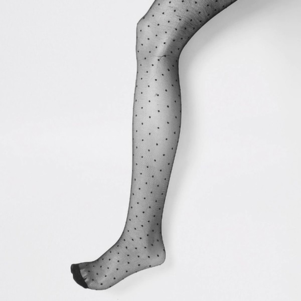 Black Polka Dot Tights from River Island