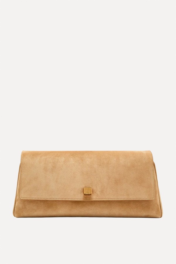 Audrey Suede Clutch from KHAITE