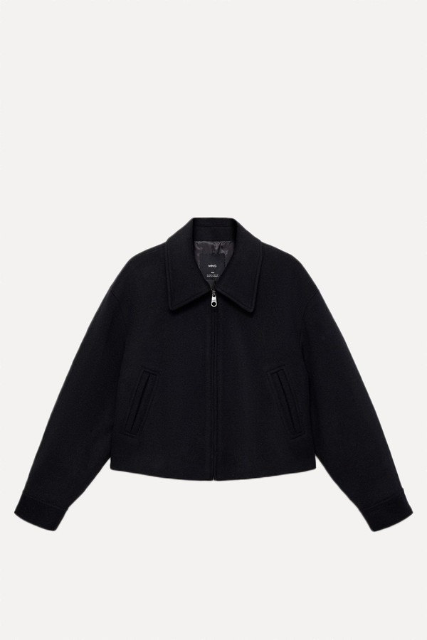 Wool Bomber Jacket from Mango
