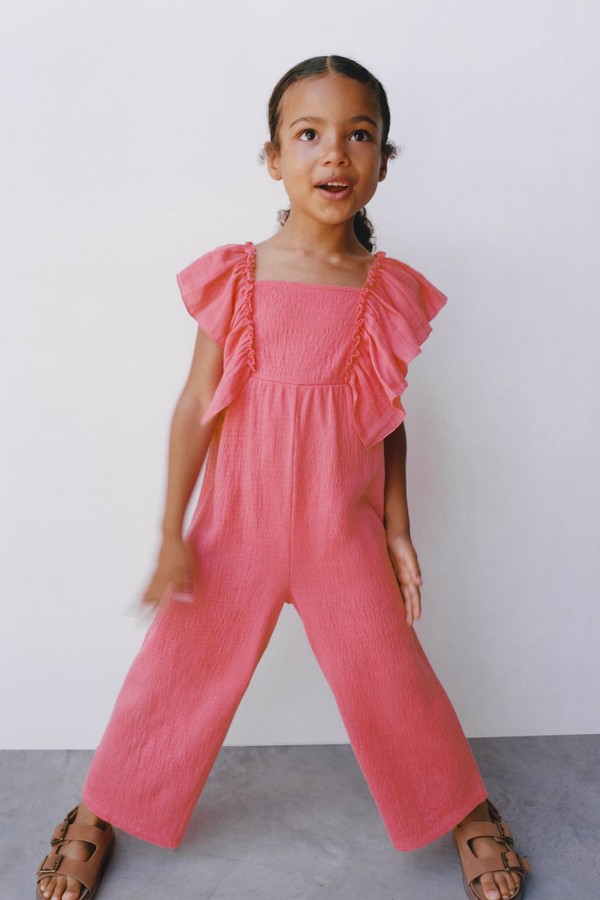 Contrast Textured Jumpsuit