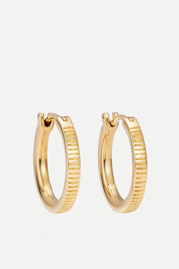 Et Hoop Earrings 18ct Yellow Gold