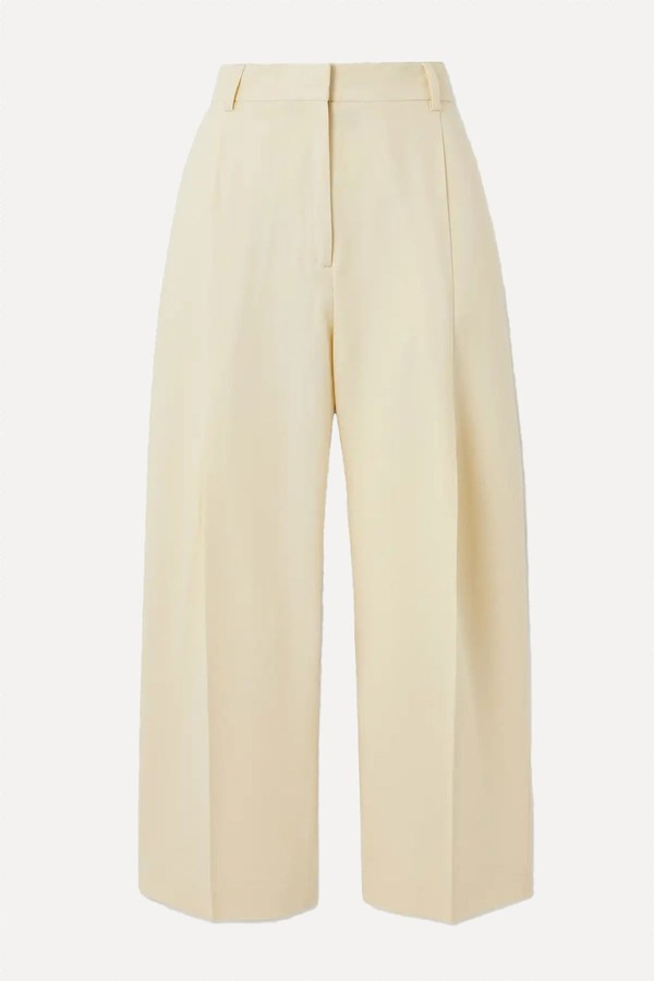 Pleated Crepe Wide-Leg Pants from Toteme