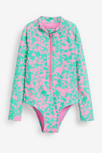 Floral Long Sleeve Swimsuit from Mint Velvet