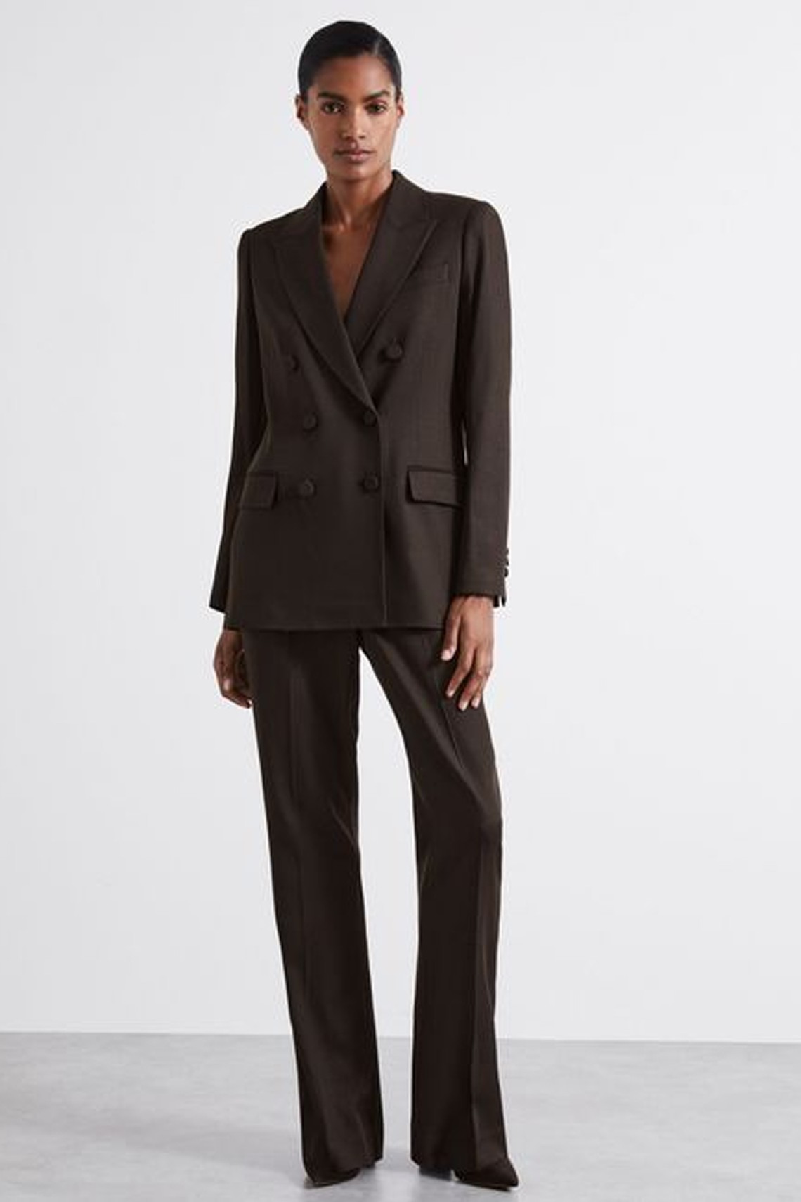 Atelier Double-Breasted Virgin-Wool Blend Suit Jacket