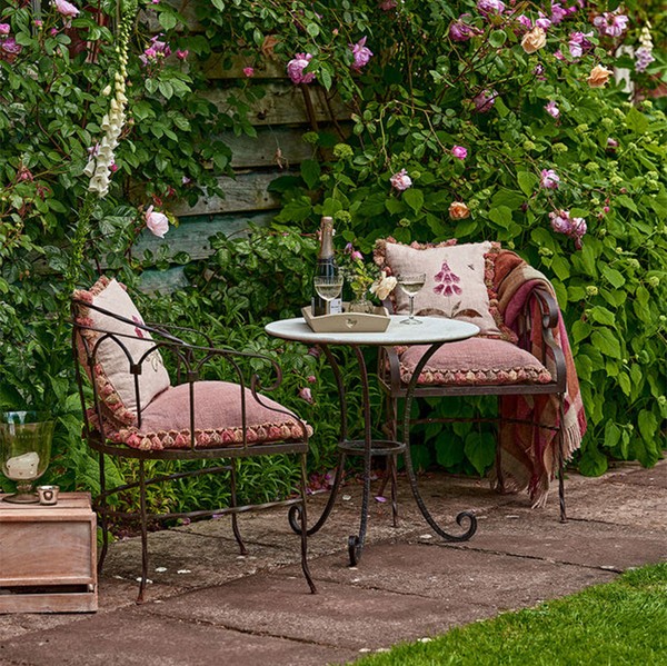 Wrought Iron Garden Chair from Susie Watson Designs