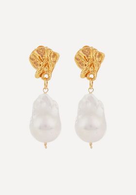 The Fragment of Light Baroque Pearl Drop Earrings from Alighieri