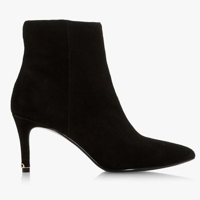 Obsessive Pointed Toe Suede Ankle Boots from Dune
