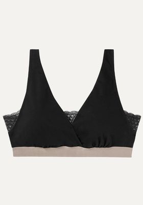 Florence Stretch-Cotton And Lace Maternity Bra from SIX