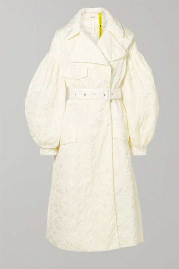 Simone Belted Broderie Shell Coat from Moncler Genius