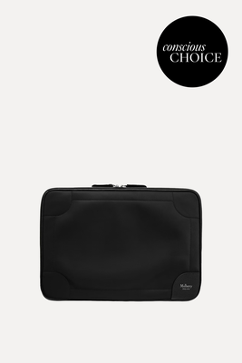 Leather-Trimmed Nylon Laptop Case  from Mulberry 