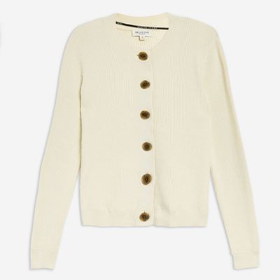 Button Cardigan by Selected Femme from Topshop