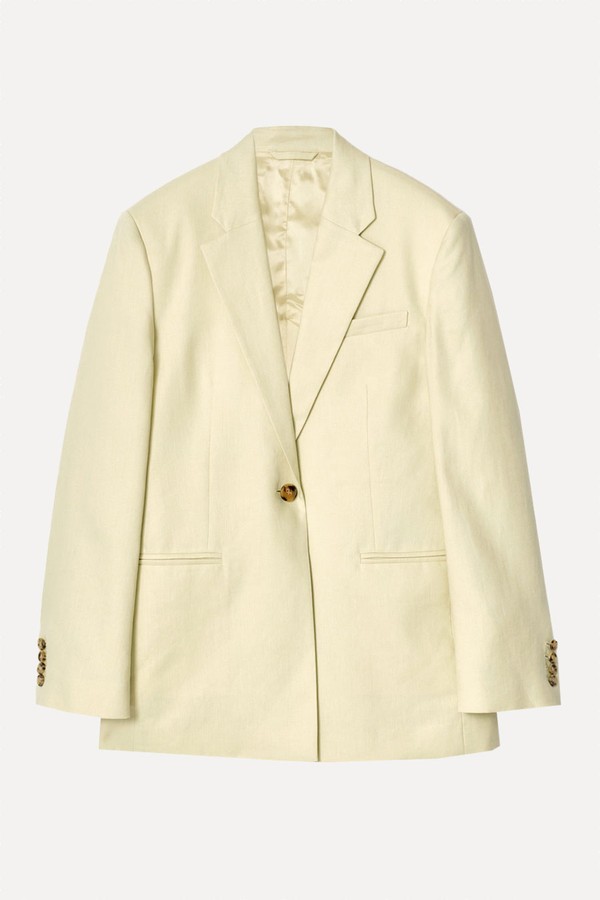 Longline Linen Blazer from COS
