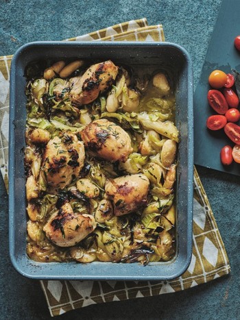 Chicken, Butterbean & Leek Bake