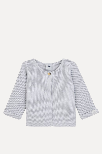 Organic Cotton Knitted Cardigan  from Petit Bateau 