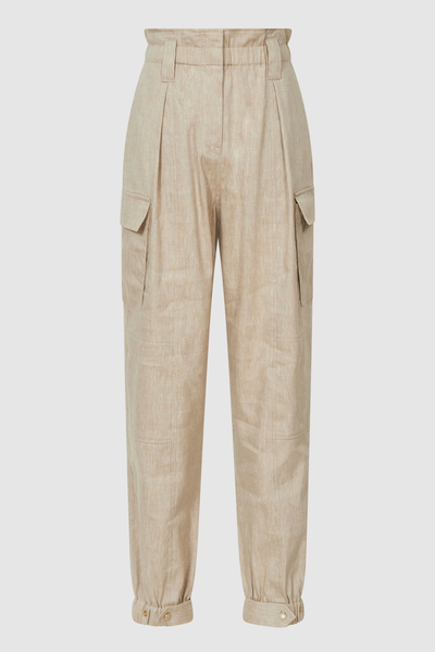 Linen Cargo Trousers