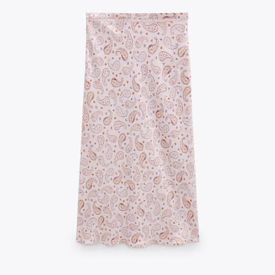 Printed Midi Skirt from Zara