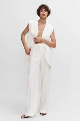 Wide-Leg Suit Trousers from Mango