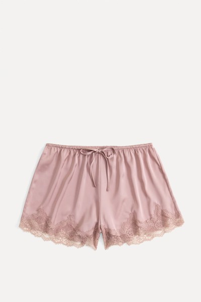 Lace & Satin Sleep Shorts from Abercrombie & Fitch