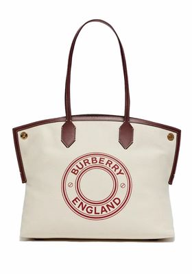 Society Medium Cotton Canvas Tote Bag from Burberry