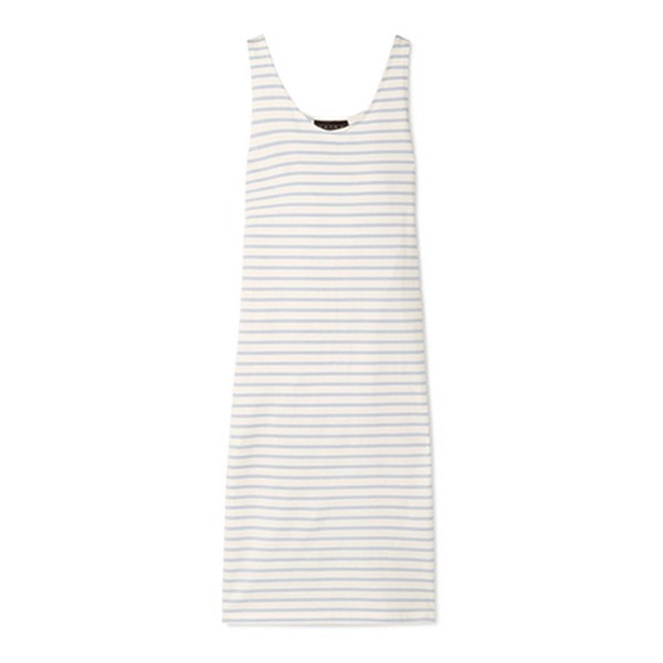Bateau Striped Cotton-Jersey Midi Dress from Hatch