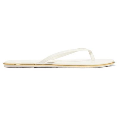 Lily Patent-Leather Flip Flops from TKEES