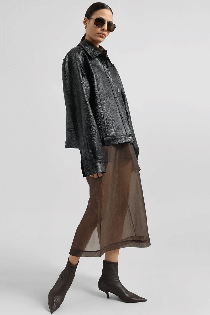 Peri Sheer Midi Skirt