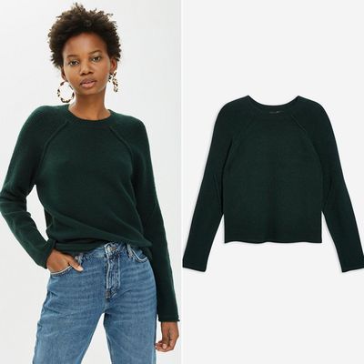 Super Soft Ribbed Sleeve Jumper