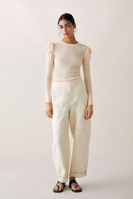 Limited Edition Gathered Shoulder Sweater from Zara