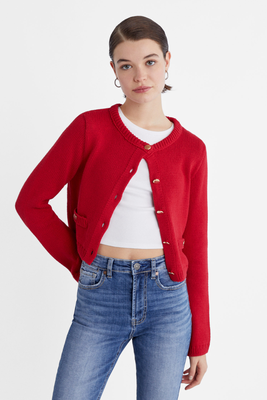 Knit Cardigan With Pockets from Stradivarius