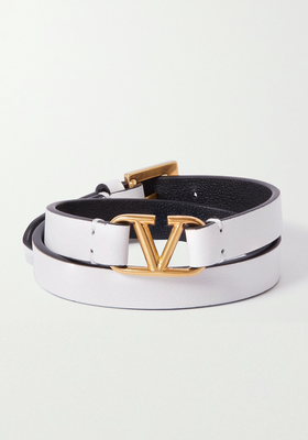 Valentino Garavani VLOGO Leather Bracelet from Valentino