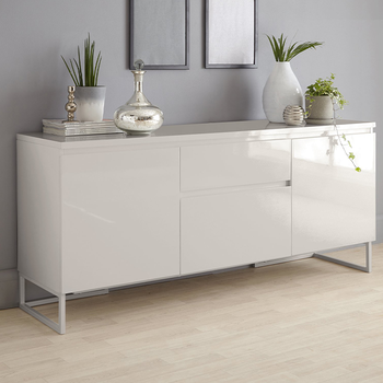 Lexi Grey Gloss Sideboard 