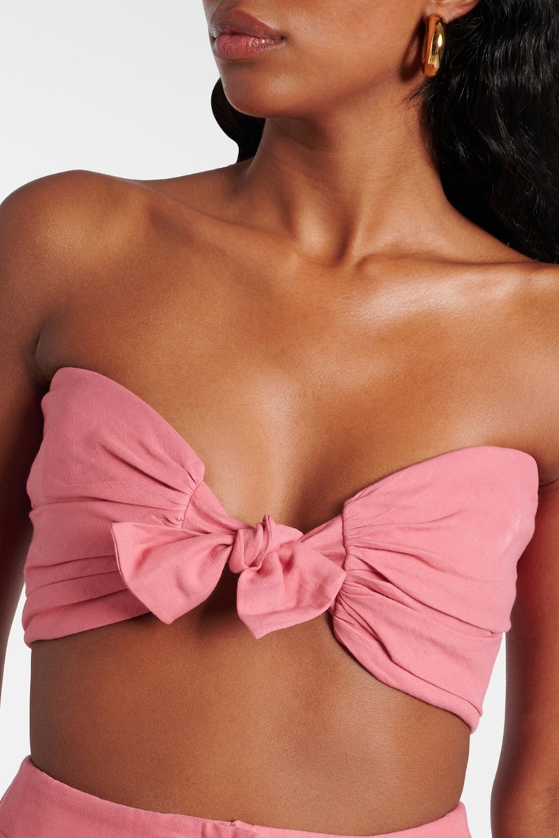 Awa Linen & Cotton-Blend Bra Top from Tove