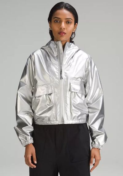 Hooded Metallic Jacket