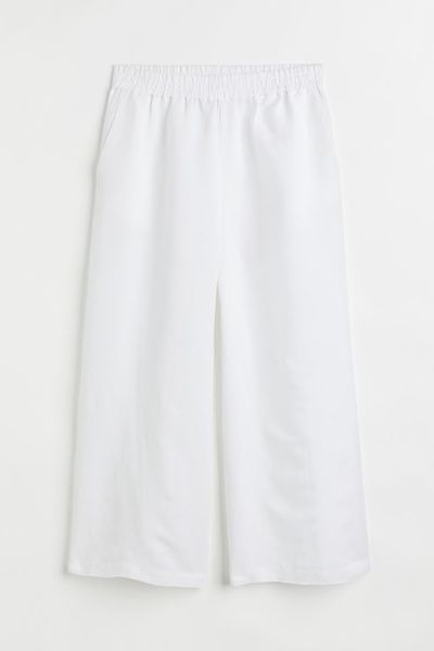 Wide Linen-Blend Trousers from H&M