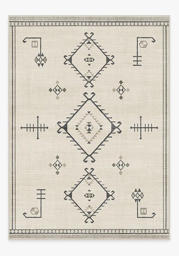Damali Black & White Rug from Ruggable