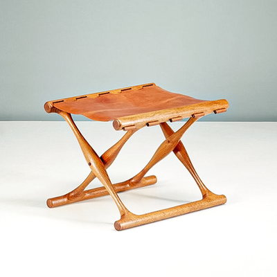 Guldhoj Folding Stool from Poul Hundevad