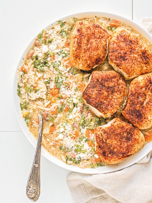 Chicken Verde Pot Pie 