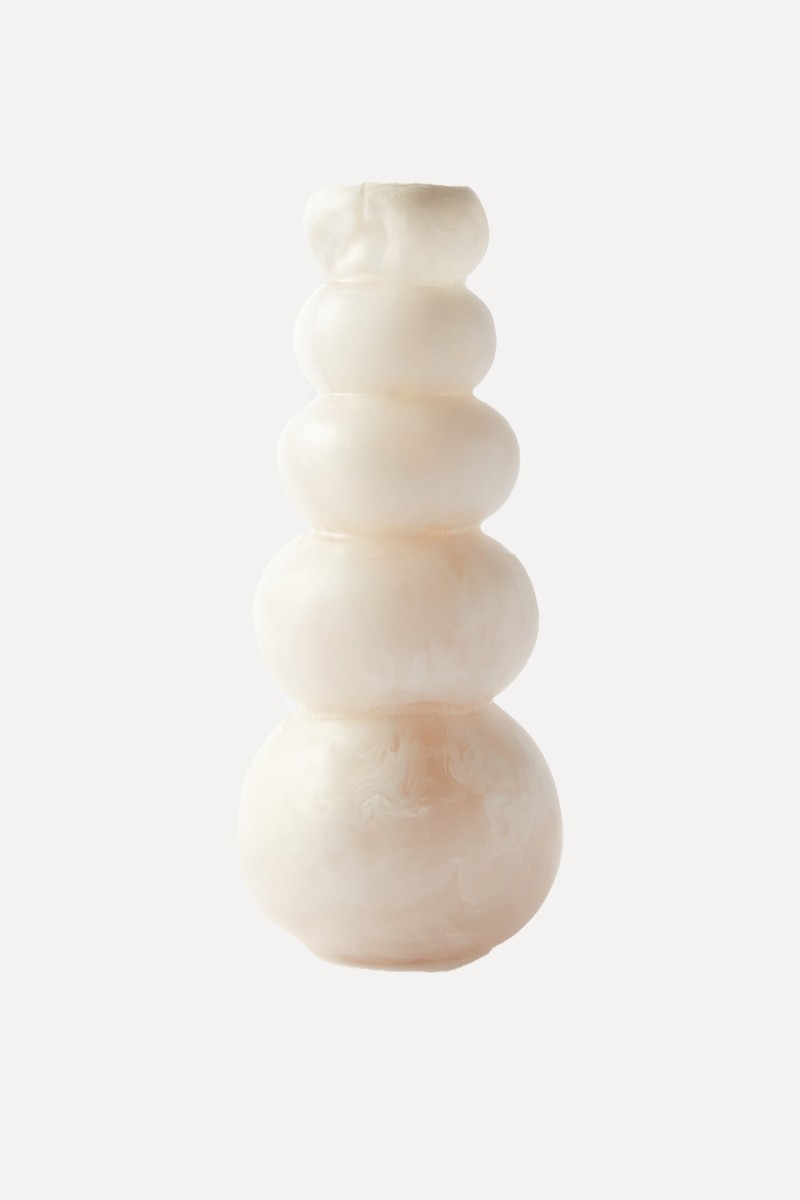 Tower Large Marbled-Resin Vase from Dinosaur Design