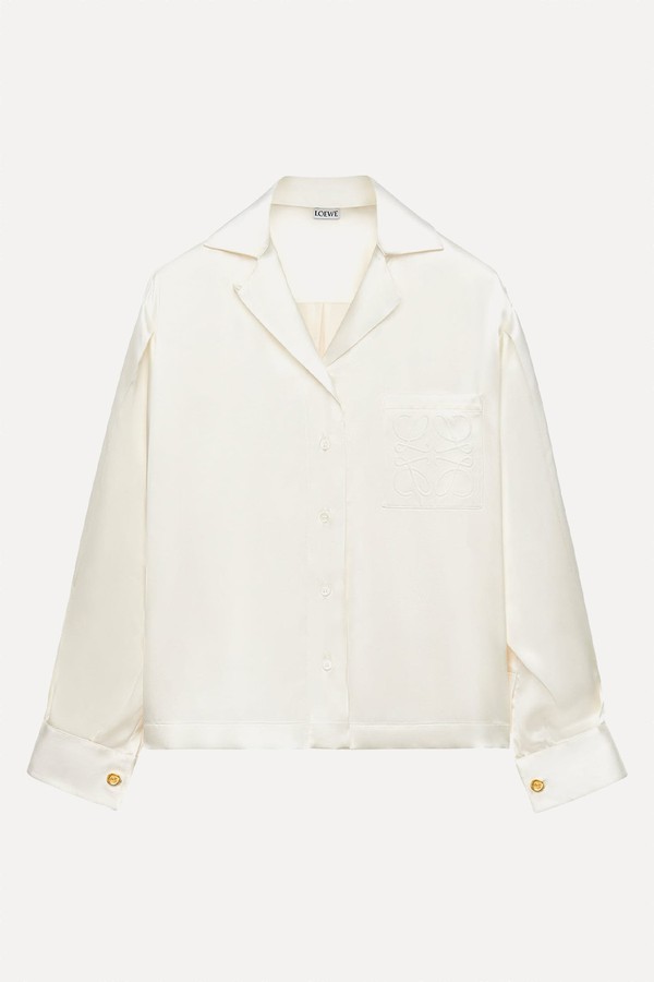 Silk Anagram-Detail Pyjama Shirt from LOEWE