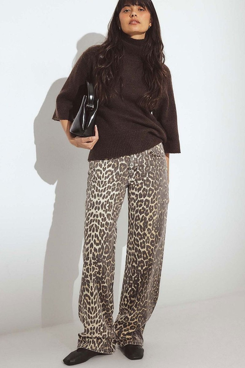 Low Waist Leopard Denim from NA-KD