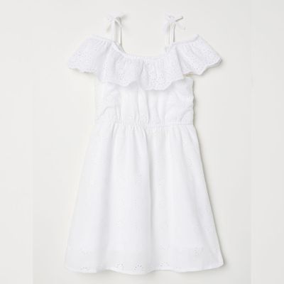 Dress With Broderie Anglaise from H&M